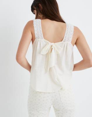 crochet back tank top
