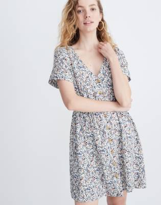 madewell button waist dress