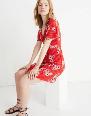 madewell daisy wrap dress