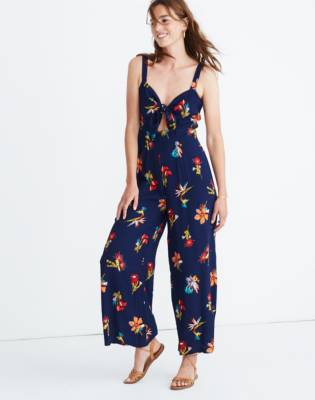 madewell floral jumpsuit