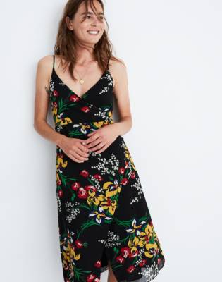 button wrap dress madewell
