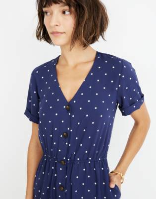 madewell button front day jumpsuit