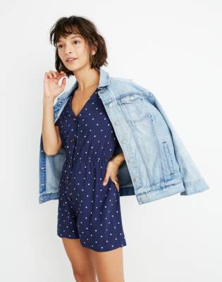 madewell button front day jumpsuit