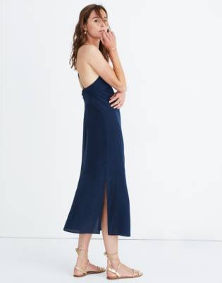 silk midi slip