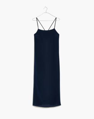 madewell cross back midi dress