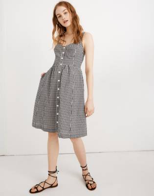 gingham sundress