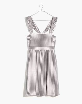 madewell black and white striped dress