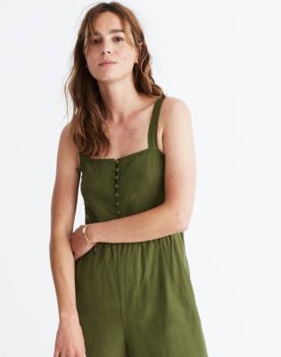 madewell green jumpsuit