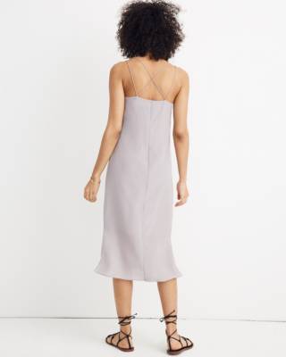 madewell silk slip dress