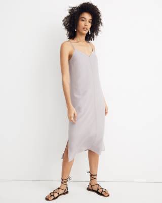 silk cami slip dress