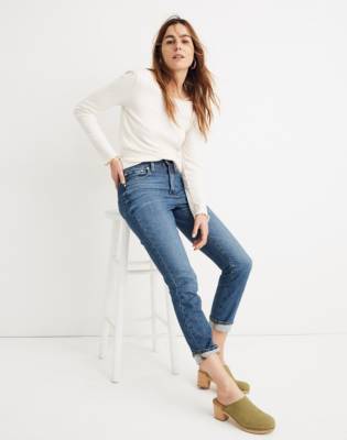 madewell high rise slim boyfriend