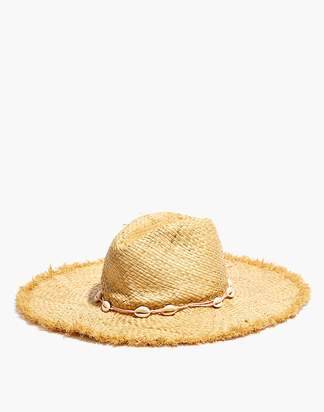 Cowrie Shell Brim Hat