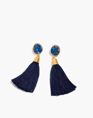 Stone Tassel Earrings in null image 1