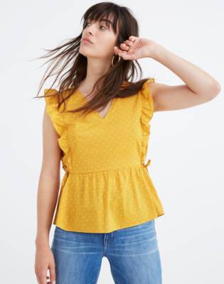 madewell peplum top