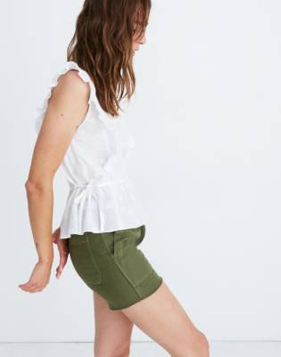 madewell side tie shorts