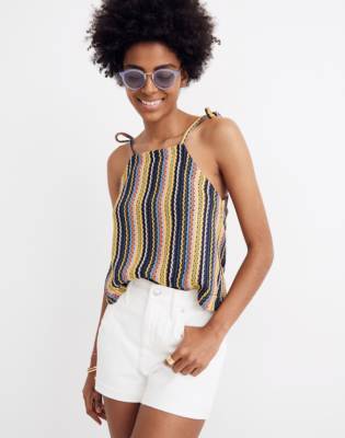 madewell crochet top