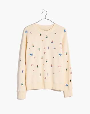 madewell embroidered sweatshirt