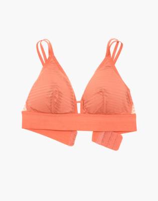 lively stripe mesh bralette