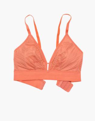 lively stripe mesh bralette
