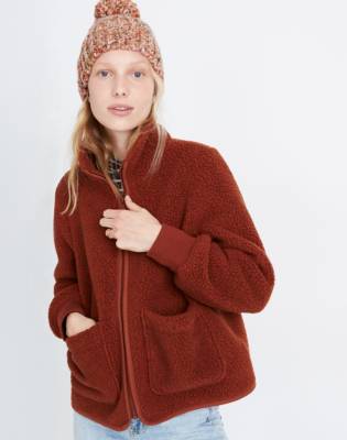 fleece zip sweater