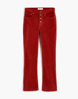 red corduroy jeans