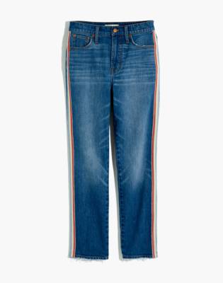 madewell tuxedo stripe jeans