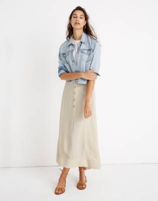 overall maxi skirt