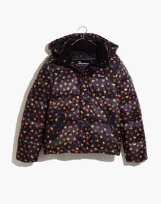 floral puffer jacket