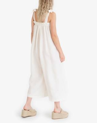 linen tie jumpsuit