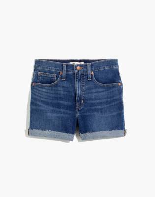 madewell high waisted jean shorts