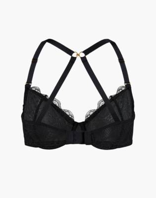 scalloped lace unlined bra
