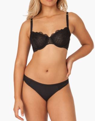 scalloped lace unlined bra
