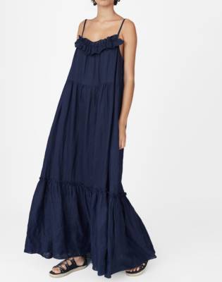 casual tiered maxi dress