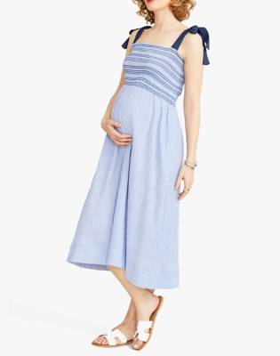 madewell tie strap midi dress