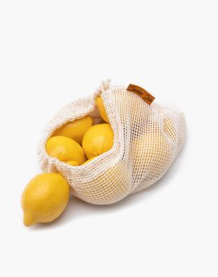 The Sunshine Series&trade; Seven-Pack Reusable Organic Cotton and Hemp Produce Bags in natural image 3