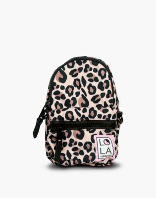 mini leopard backpack