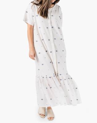 madewell white shirt dress