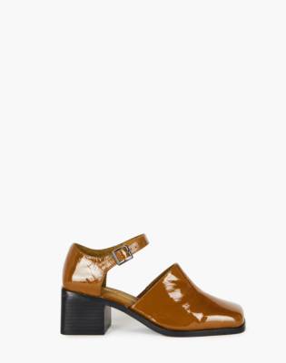 MADEWELL INTENTIONALLY BLANK PATENT LEATHER MARTY HEELS