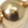 CLED&reg; 24K Gold Plated Brass Donut Ball Ring