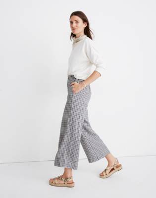 linen crop pants