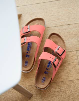 red footbed sandals