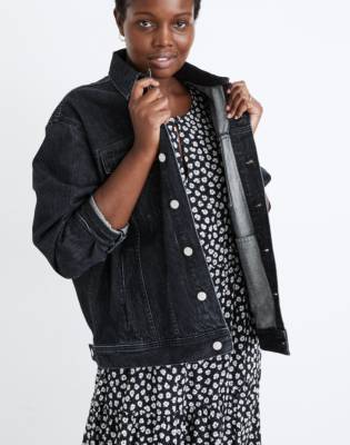 madewell shrunken stretch jean jacket