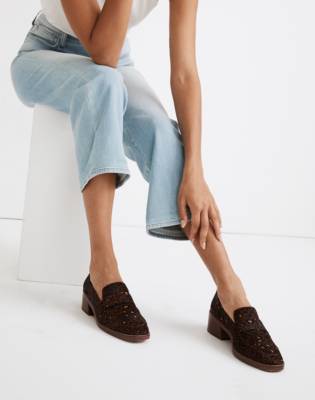 madewell calf hair loafer