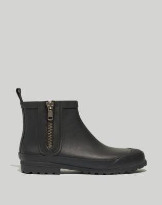 zip up rubber boots