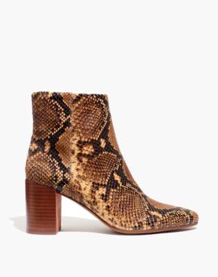 madewell snakeskin booties