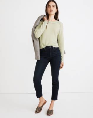 cashmere shrunken sweatshirt