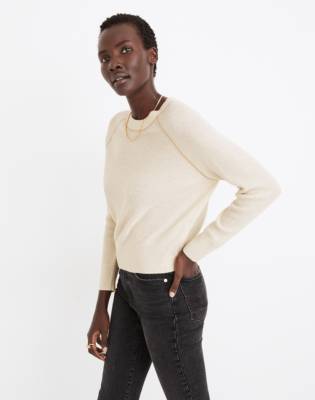 cashmere shrunken sweatshirt