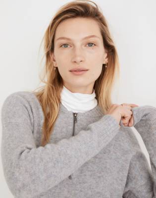 madewell half zip sweater