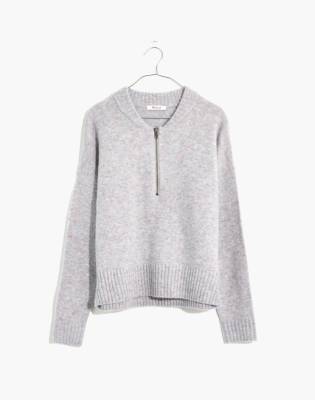 pullover sweater with zipper