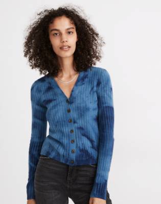 tie dye cardigan sweater
